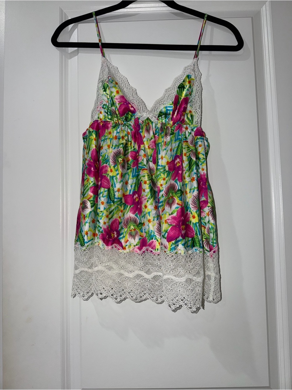 Victoria’s Secret Floral Lace Cami & Thong Set S/P NWOT Y2K Lingerie
